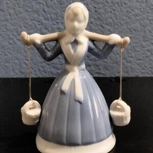 Delft Pottery Bell, Hand Painted Blue and White